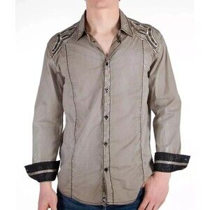 Roar Signature Embrodiered Brush Wash Devout Shirt Men's XXL Embrodiered Western